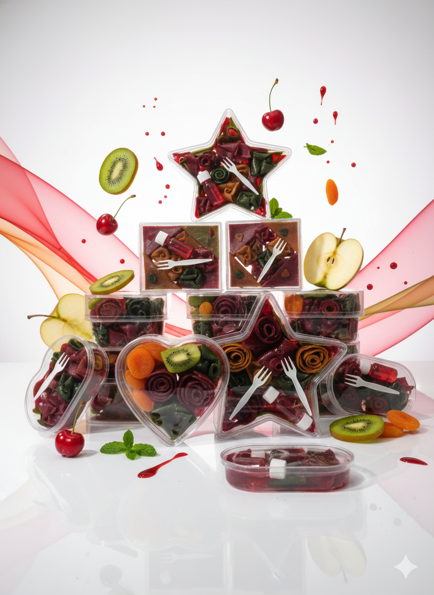 لواشک بسته بندی در اشکال مختلف