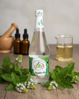 عرق بادرنجبویه به‌گل