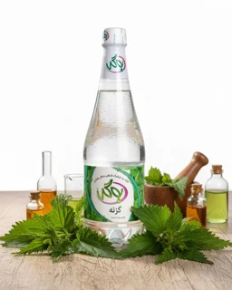 عرق گزنه به‌گل